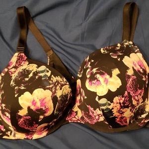 Torrid black floral bra
